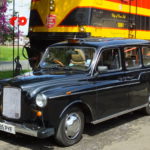 Un taxi anglais FX4 Fairway au Panama taxis of the world so british location événements