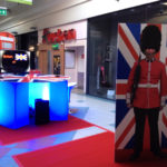 TaxiFun Actions commerciales exposition taxi anglais dans centre commercial pour semaine so british