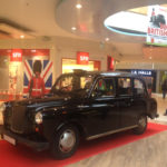 TaxiFun location de taxis anglais pour actions commerciales Les Portes de Taverny Centre Commercial Black Cab aux semaines So British