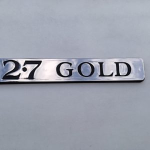 badge 2.7 GOLD taxi anglais