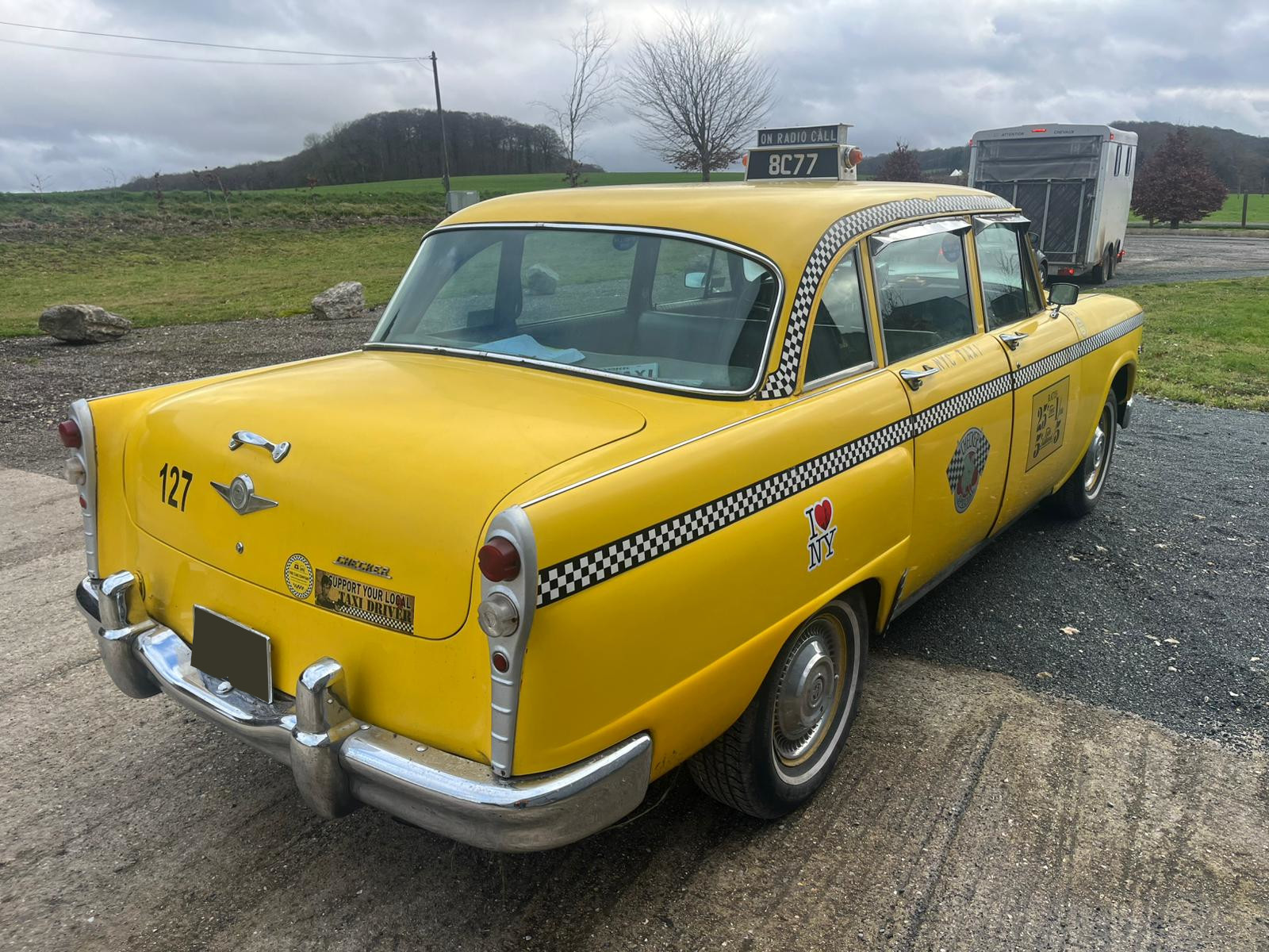 taxi new-yorkais checker marathon yellow cab