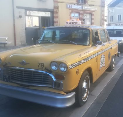 taxi new yorkais yellow cab avec chauffeur voiture de mariage wedding mariage evenement