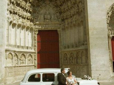 Le "Taxi Blanc" de TaxiFun de mariage à Auxerre